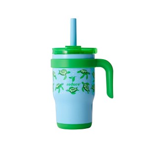 Reduce 14oz Coldee Vacuum Insulated Stainless Steel Straw Tumbler - 1 of 4