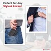 Alpine Swiss Harper Mens RFID Slim Money Clip Front Pocket Wallet Minimalist Leather ID Card Holder - 4 of 4