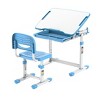 Mount-It! Kids' Desk and Chair Set Blue: MDF Art Desk for Creativity, School & Student Use, Ages 3-10, Includes Drawer - image 3 of 4