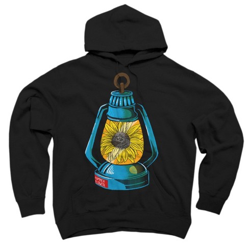 Black hoodie with online small design