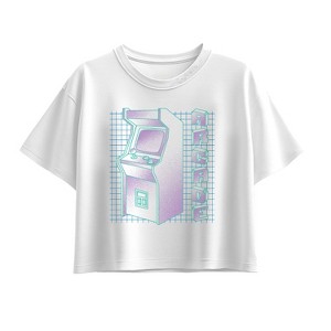 Girls' - Instant Message - Arcade Gradient Short Sleeve Boxy Graphic T-Shirt - 1 of 3