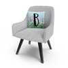 Pink Floral Garden Letter Illustration By Abc 16 X 16 Decorative Throw Pillow by Trademark Fine Art - 2 of 4
