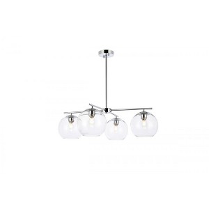 Elegant Lighting Opus 4 lights chrome pendant - 1 of 4