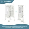 Guidecraft Classic Kitchen Helper Kids' Step Stool: Folding, Adjustable Kids Non-Slip Learning Toddler Tower with Safe Keepers - 2 of 4