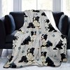 Lomsoe Christmas Dogs with Bones Print Flannel Blanket - All Seasons Soft and Warm Throw Blanket for Bed, Napping, Camping, Travel, Office - 4 of 4
