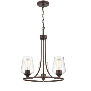 Millennium Lighting Ashford 3 - Light Chandelier in  Rubbed Bronze - 1 of 4