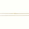 10k Tri-Color Gold 2.5mm Valentino Link Chain Bracelet or Anklet - 3 of 4