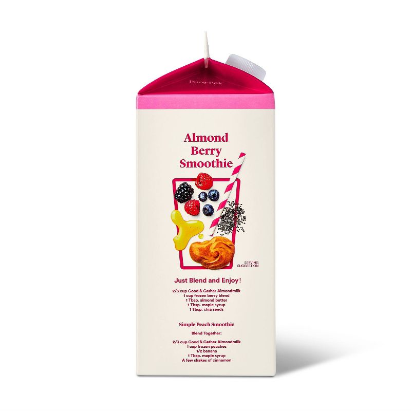 Plant Based Unsweetened Original Almond Milk -  0.5gal - Good &#38; Gather&#8482;, 4 of 5