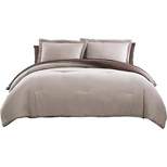 The Nesting Company Chestnut Collection Reversible Bed in a Bag Bedding Down Alternative 7 Piece Comforter and Sheet Set, Hotel Quality Luxuriously Soft Lightweight and Comfortable Microfiber