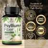 Psyllium Husk Capsules, Max Potency Dietary Fiber 1500mg, 100% Soluble Pills - 60 Capsules;120 Capsules;180 Capsules - 4 of 4