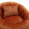 PAGED Modern Bean Bag Chair with Footrest, Extra Large Round Bean Bag Sofa Chair with Pillow, Beanbag Chair for Bedroom, Living Room - 3 of 4