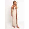 Petal and Pup Quinley Maxi Dress - Brown/Cream - 2 of 4