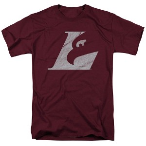 Men's University of Wisconsin La Crosse Official Distressed Primary Logo T-Shirt Maroon - 1 of 4