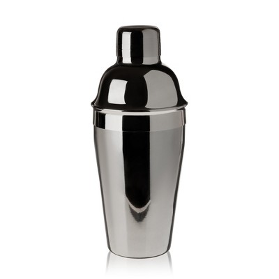 True Contour Cocktail Shaker, 8.5 Oz Stainless Steel Cobbler Shaker With  Cap And Strainer - Drink Shakers For Cocktails And Liquor, Silver : Target