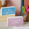 Bright Creations 2 Pack Teacher Appreciation Gift, Wooden Box Desk Decor & Signs for Women - 2 of 4