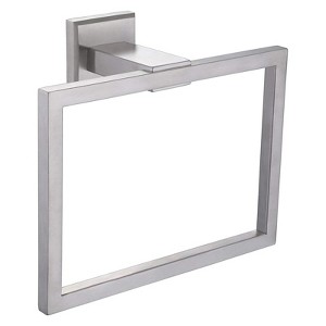 Bath Towel Ring Bathroom Hand Towel Holder Stainless Steel Square Towel Hangers Wall Mounted - 1 of 4
