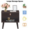 Tangkula Retro Wood Nightstand with Storage Drawer End Table Bedside Table - 4 of 4