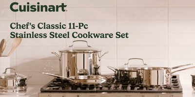 Cuisinart Chef's Classic 11pc Stainless Steel Cookware Set - 77