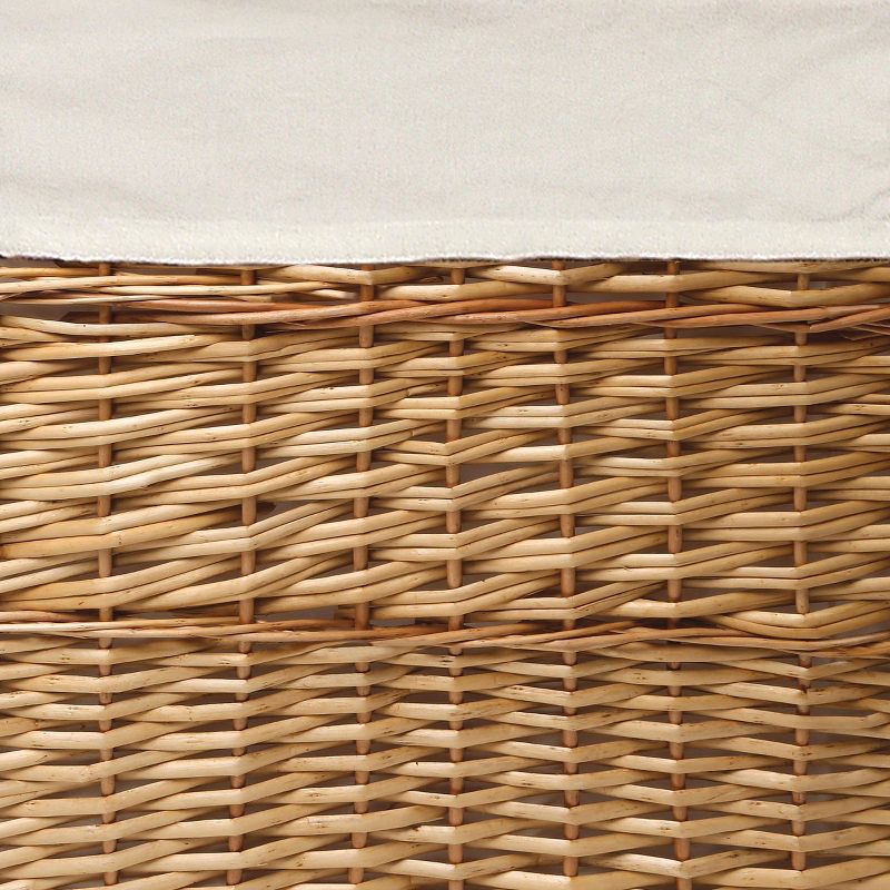 Badger Basket Set of 2 Hampers with Liners - Natural, 5 of 6