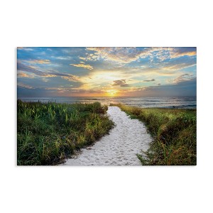 Stupell Industries Morning Trail To Beach Canvas Art - 1 of 4