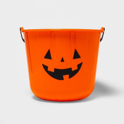 Photo 1 of  Jumbo Stackable Trick or Treat Halloween Pumpkin Pail - Hyde  EEK! Boutique