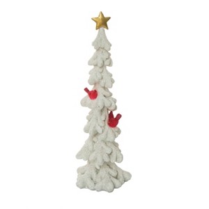 Transpac Resin 13.5 in. Holiday Cardinal Tree - 1 of 4