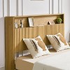 KWPZQEB Bed Frame with 2-Tier Storage Headboard, Wood Platform Bed Frame with Built in Charging Station, Metal Support/Noise-Free/No Box Spring Needed - 4 of 4