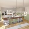 Hunter 9" Gablecrest Ceiling Light Painted Concrete Finish 4-Bulb Chandelier for Rustic and French Country Decor - 2 of 2