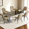 Dexmalle Set of 4 Dining Chairs with Thick Cushions,Beige - 4 of 4