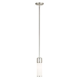 Livex Lighting Weston 1 - Light Pendant in  Polished Nickel - 1 of 1
