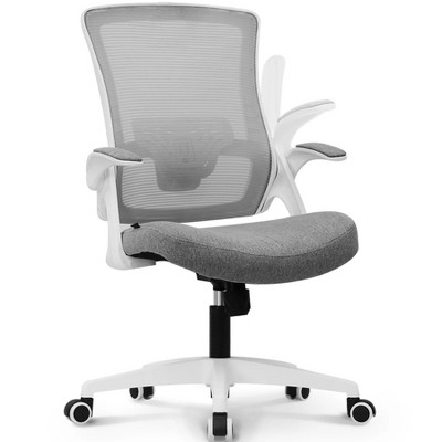 Gray High Back Mesh Executive Swivel Chair with Adjustable Arms