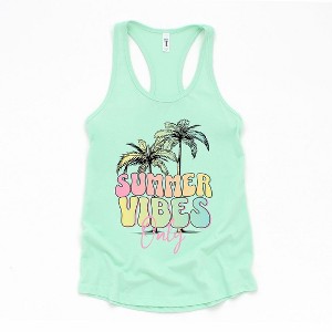 Simply Sage Market Women's Summer Vibes Only Graphic Racerback Tank - 1 of 3