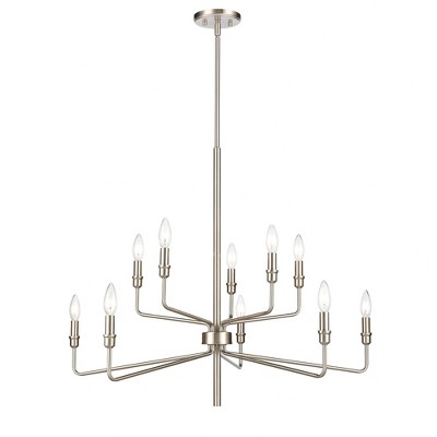 Elk Home Saginaw 10 - Light Chandelier in  Satin Nickel