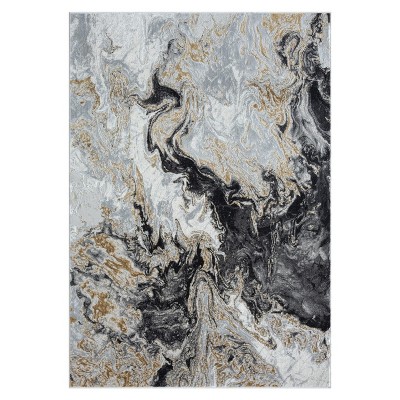 Luxe Weavers Marble Swirl Abstract Area Rug