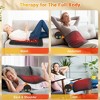 32X21 Inch Far Infrared Tourmaline Heating Pad, 6 Heat Levels 3 Timer Electric Pad with Auto Shut-Off, Pain Relief for Back Neck, Christmas Gift - 4 of 4