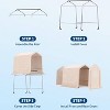 GustoWave 6x8FT Outdoor Portable Storage Shed with Roll-Up Door for Motorcycle, Garden and Tools - 4 of 4