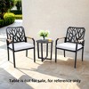 Sapphtopaz Patio Dining Chairs Aluminum Outdoor Dining Chairs with Cushions, Tapered Feet for Garden, Patio, Lawn - 3 of 4