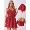 Allegra K Women's Metallic Stars Mini Spaghetti Strap Organza Fit and Flare Party Dress - 2 of 4