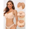 Agnes Orinda Women's Available for Plus Size Soft Cup Full Coverage Comfort Lace Front Wirefree Bra - 3 of 4