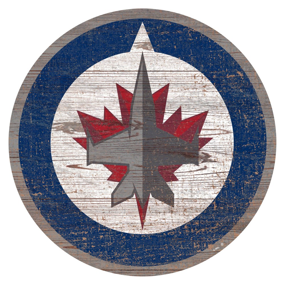 Photos - Wallpaper NHL Winnipeg Jets Distressed Logo Cutout Sign
