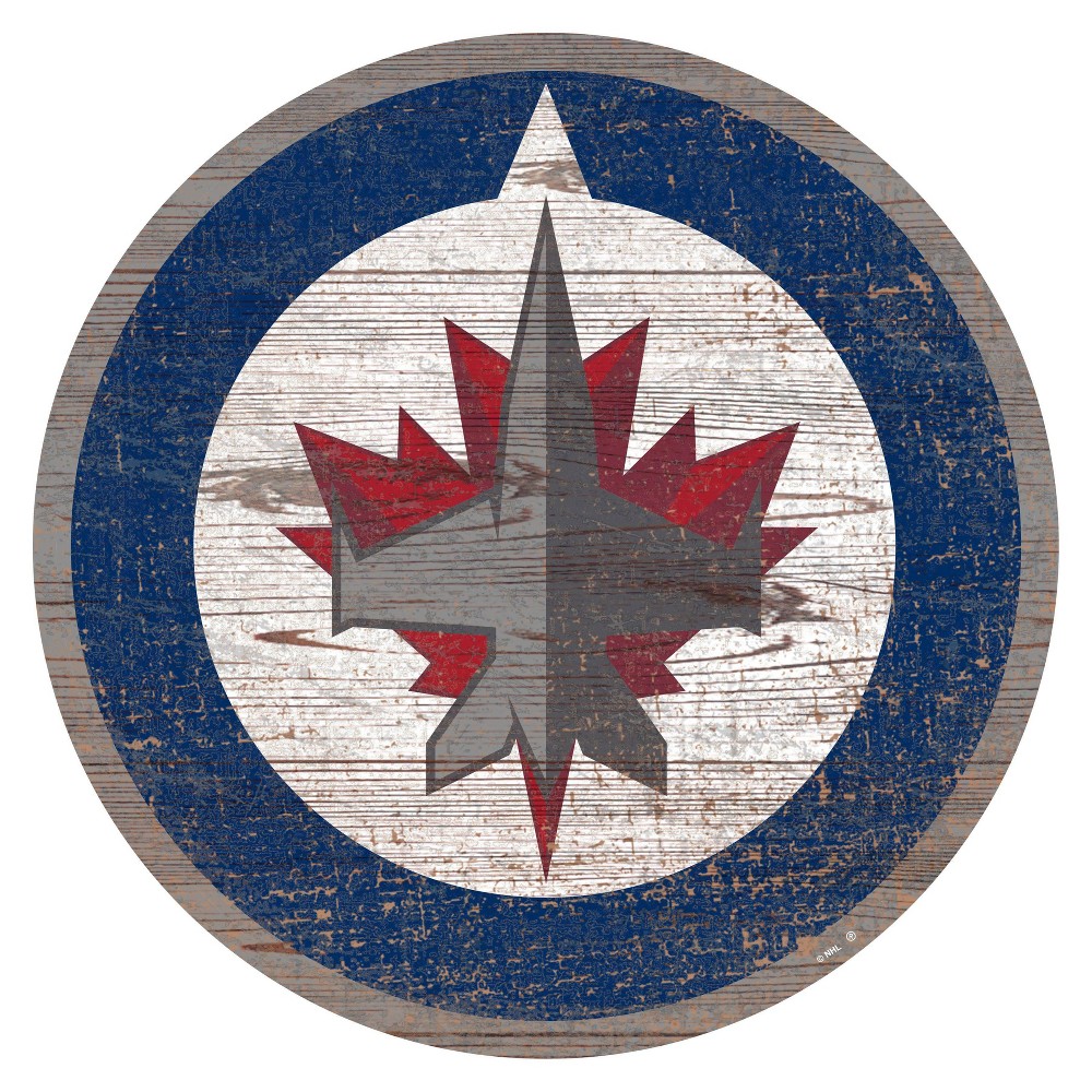 Photos - Other Decoration NHL Winnipeg Jets Distressed Logo Cutout Sign