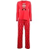 Memoi Women's Santa Don't Judge Me Snowflake Love Two-Piece PJ Set - 4 of 4