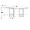 Aheaplus 96'' Wall-mounted Closet Storage Organizer,  Floating Closet System with Cuttable Shelves and Extendable Hanging Rods - 3 of 3