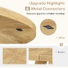 Tribesigns 47 Inch Round Dining Table for 4 people - 4 of 4