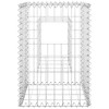 vidaXL Gabion Basket Posts 2 pcs 15.7"x15.7"x23.6" Iron - 4 of 4