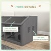 Gulches PawHut Wooden Hamster Cage, Hamster Habitat, Small Animal Cage Playhouse Ladders, 33.5" x 18" x 17" - 3 of 4