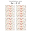 Big Dot of Happiness Hello Rainbow - Boho Baby Shower and Birthday Party Water Bottle Sticker Labels - Set of 20 - 3 of 4