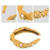 Unique Bargains Women's Knotted Simulated Pearl Rhinestones Headband 1.18" Wide 1Pc - 3 of 4
