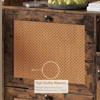 Jojoka Shoe Cabinet with 3 Flip Drawers, Rattan Freestanding Organizer with Adjustable Shelves, Metal Knob, Narrow Shoe Rack - 3 of 4