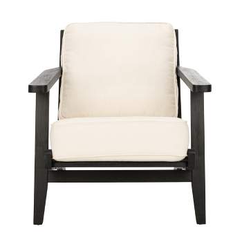 Nico Mid Century Accent Chair - Bone White/Black - Safavieh
